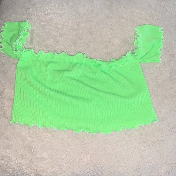 Female's Neon Summer Crop Top - Picture 3 of 3